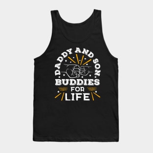 Top Dad Daddy And Son Life Buddies Father's Day Tank Top